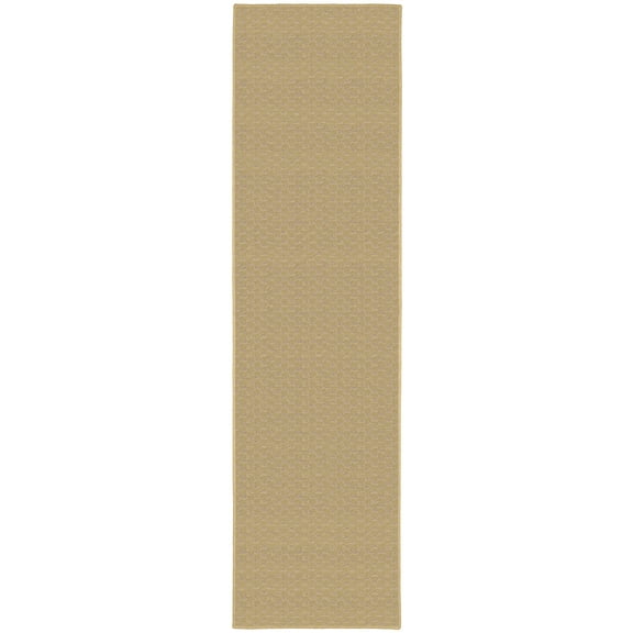 Garland Rug Medallion Tan Indoor Runner Rug, 3' x 12'