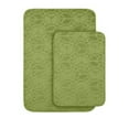 thumbnail image 1 of Garland Rug PB-2PC-LGN Peace Two Piece Bath Rug Lime Green, 1 of 1