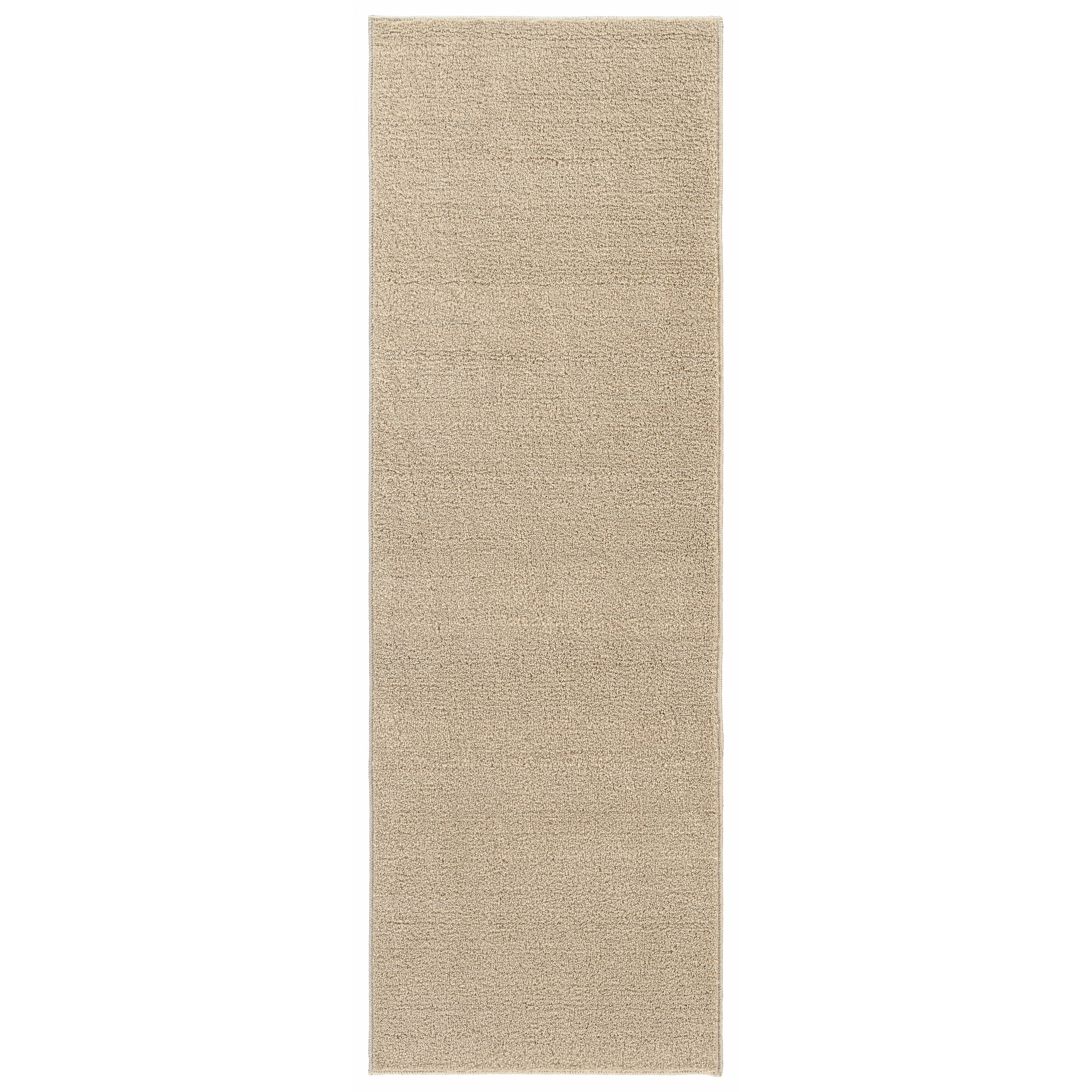Garland Rug Palmer Plush Washable Champagne Indoor Runner Rug, 2' x 6'