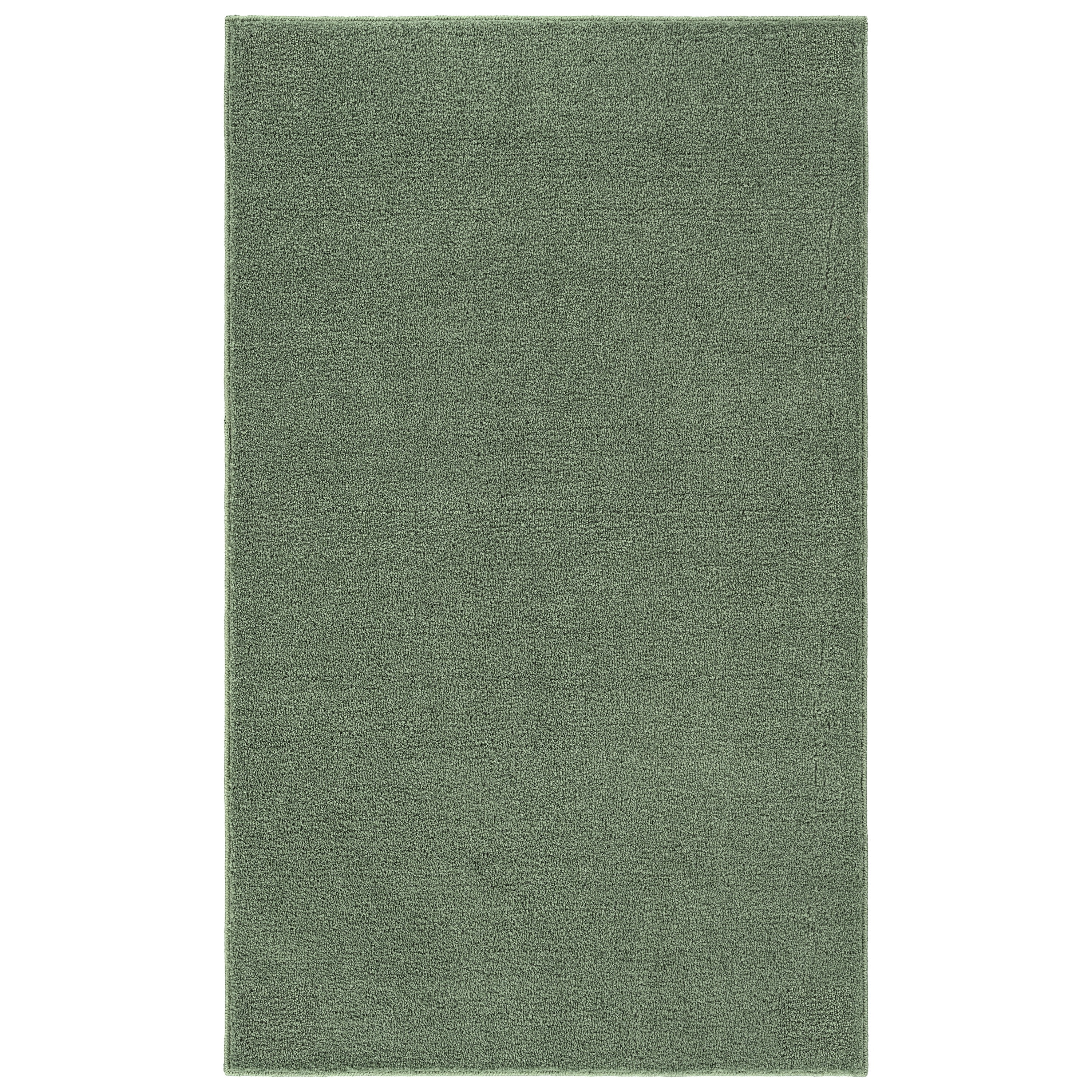 Garland Rug Palmer Plush Washable Deep Fern Indoor Area Rug, 4' x 6'