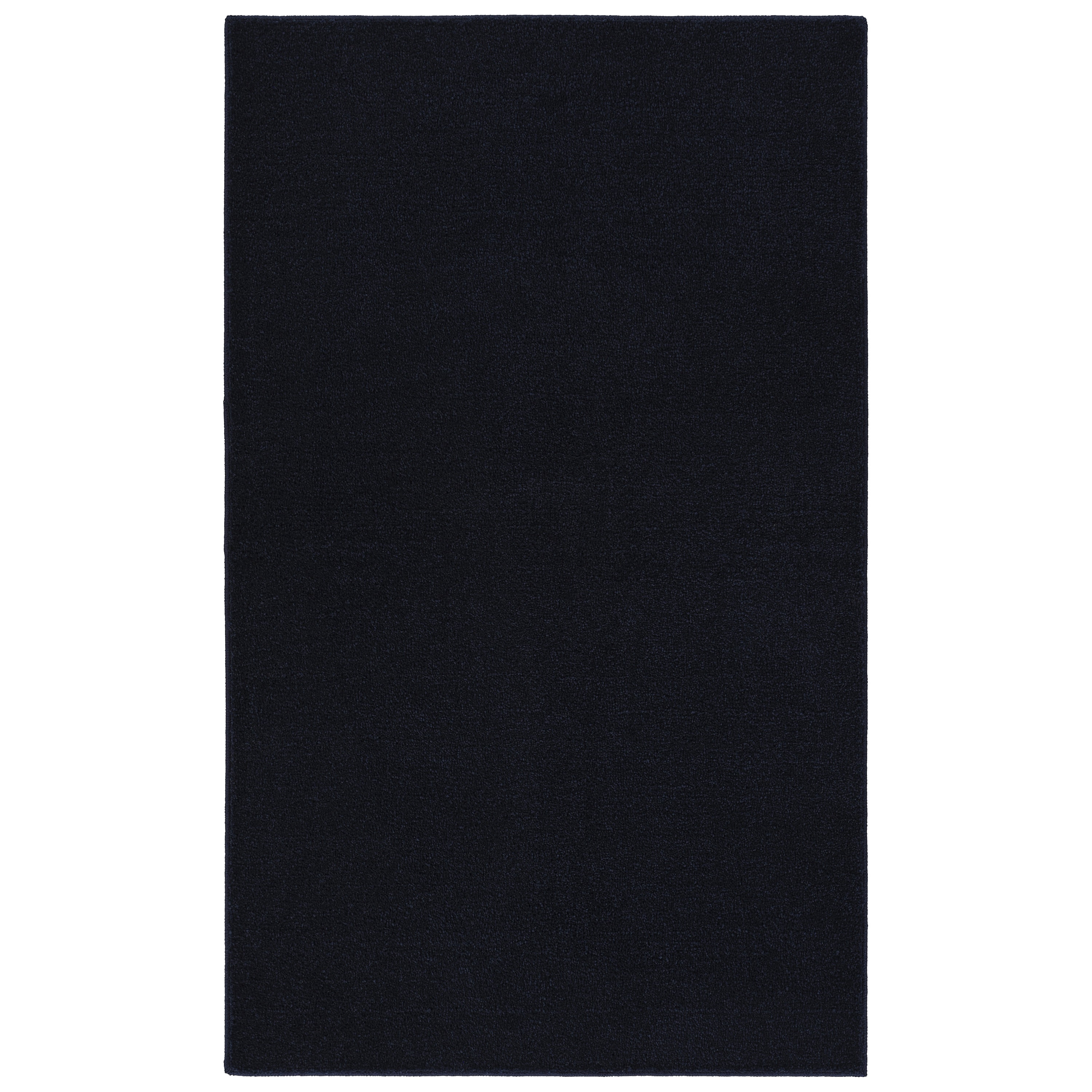 Garland Rug Palmer Plush Washable Navy Blue Indoor Area Rug, 3' x 5'