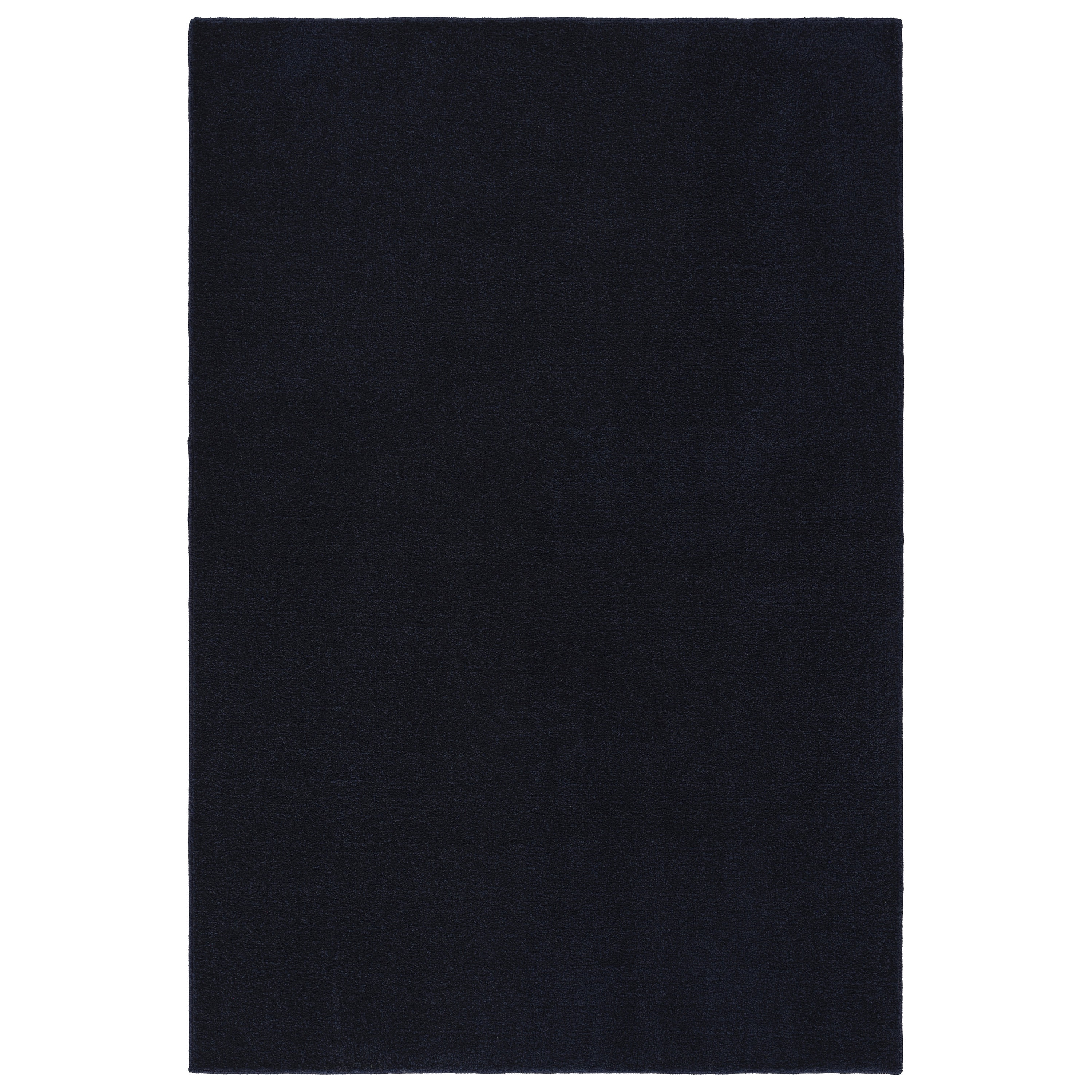 Garland Rug Palmer Plush Washable Navy Blue Indoor Area Rug, 4' x 6'