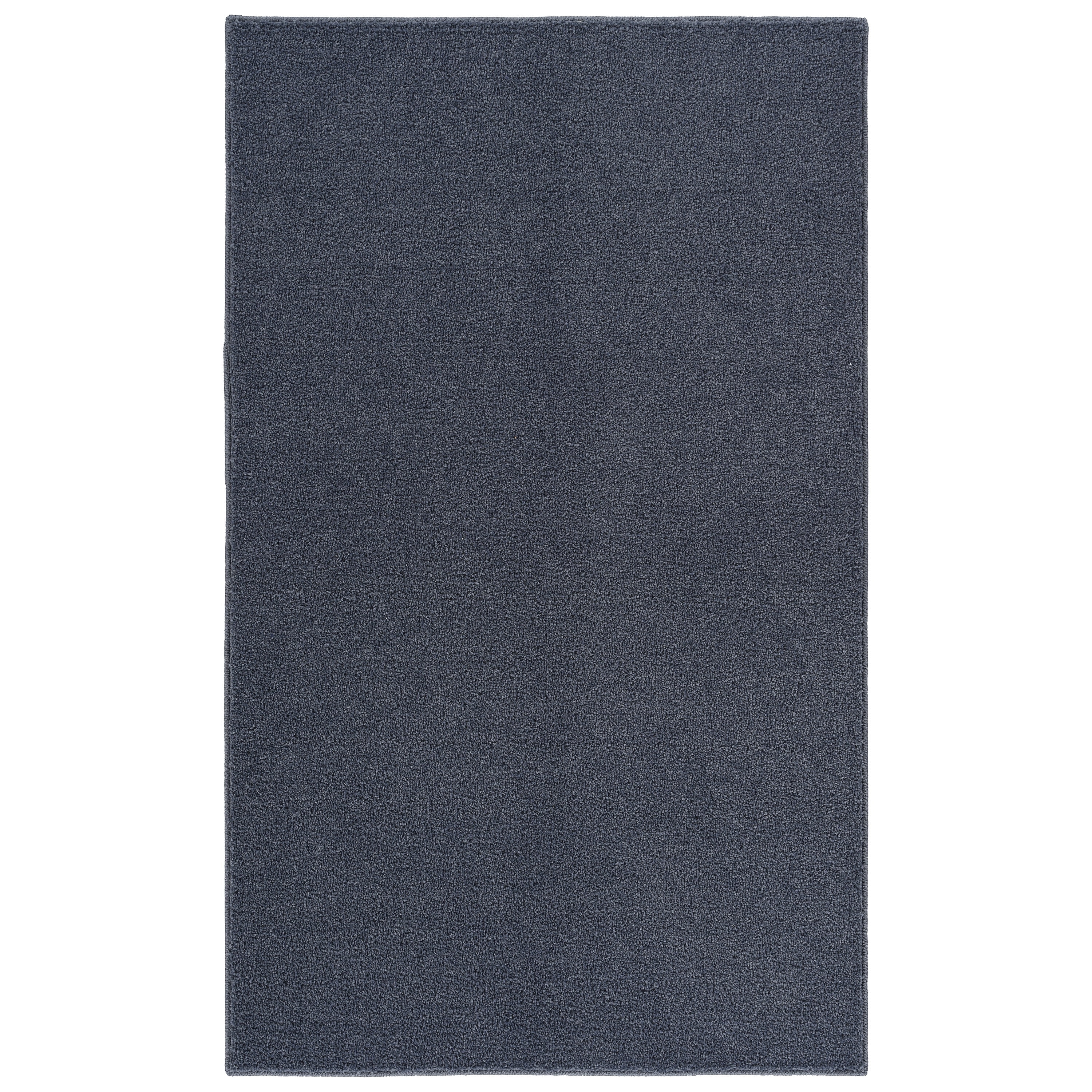 Garland Rug Palmer Plush Washable Slate Blue Indoor Area Rug, 3' x 5'