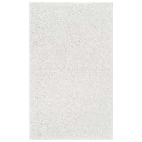 Garland Rug Palmer Plush Washable White Indoor Area Rug, 4' x 6'