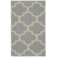 thumbnail image 1 of Garland Rug Quatrefoil Polypropylene Silver/Ivory Indoor Accent Rug, 30" x 46", 1 of 5