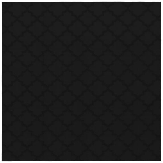 Garland Rug Quatro Polypropylene Black Indoor Area Rug, 12' x 12'