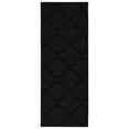 thumbnail image 1 of Garland Rug Quatro Polypropylene Black Indoor Runner Rug, 3' x 8', 1 of 6