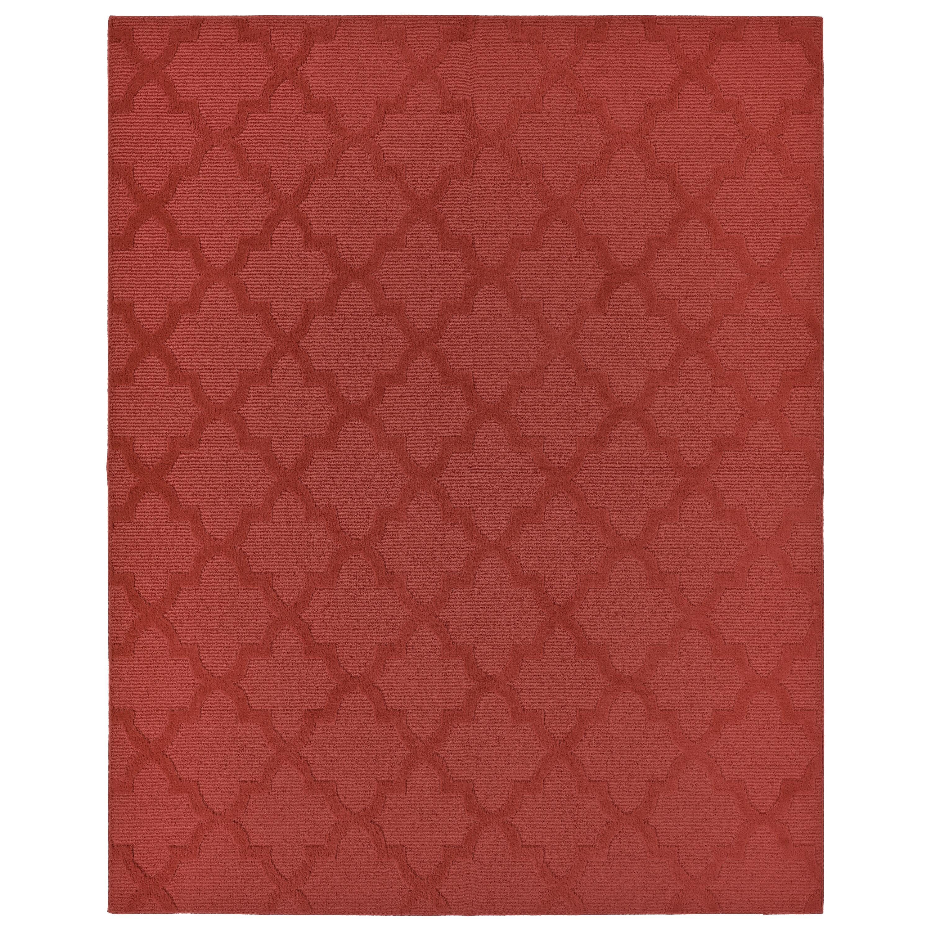 Garland Rug Quatro Polypropylene Chili Red Indoor Area Rug, 12' x 15'
