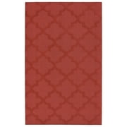 Garland Rug Quatro Polypropylene Chili Red Indoor Area Rug, 5' x 7'