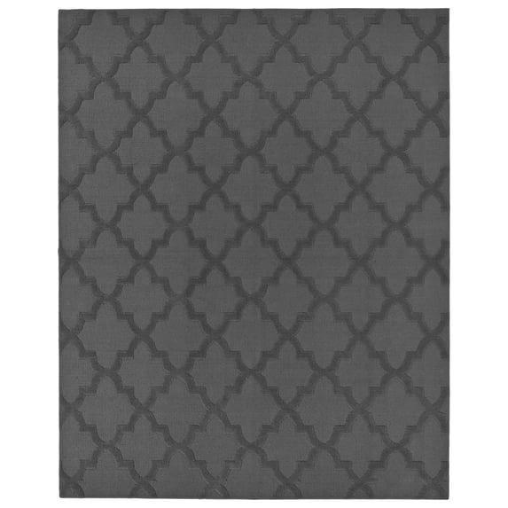 Garland Rug Quatro Polypropylene Cinder Gray Indoor Area Rug, 7'6" x 9'6"