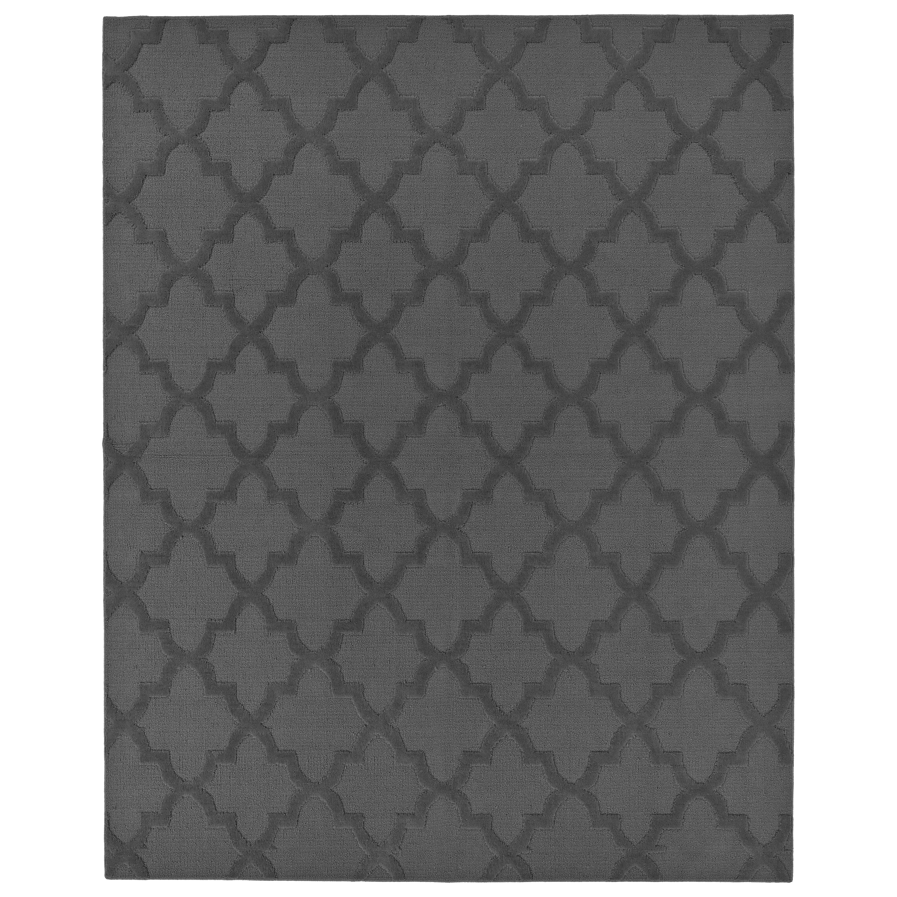 Garland Rug Quatro Polypropylene Cinder Gray Indoor Area Rug, 9' x 12'