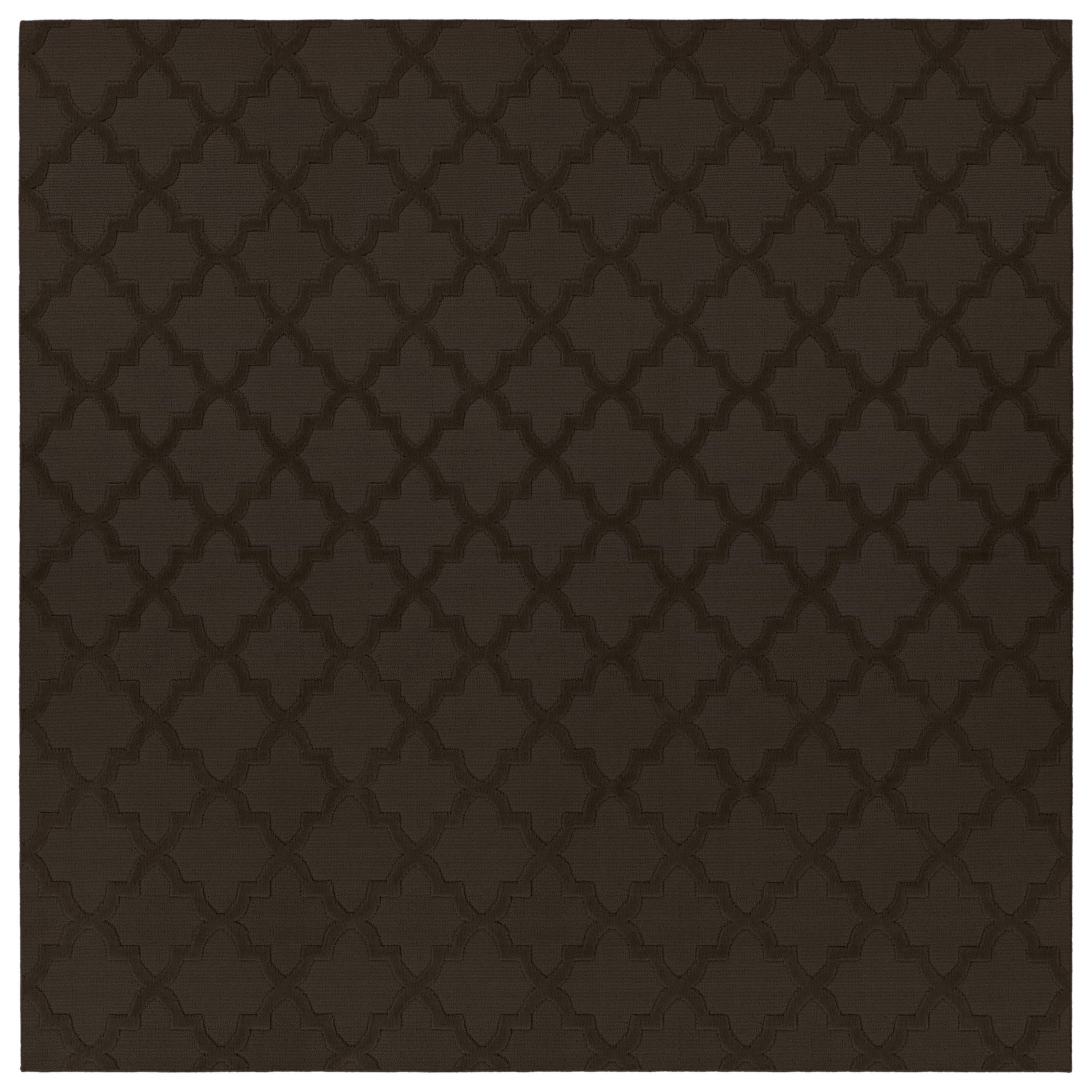 Garland Rug Quatro Polypropylene Mocha Indoor Area Rug, 12' x 12'
