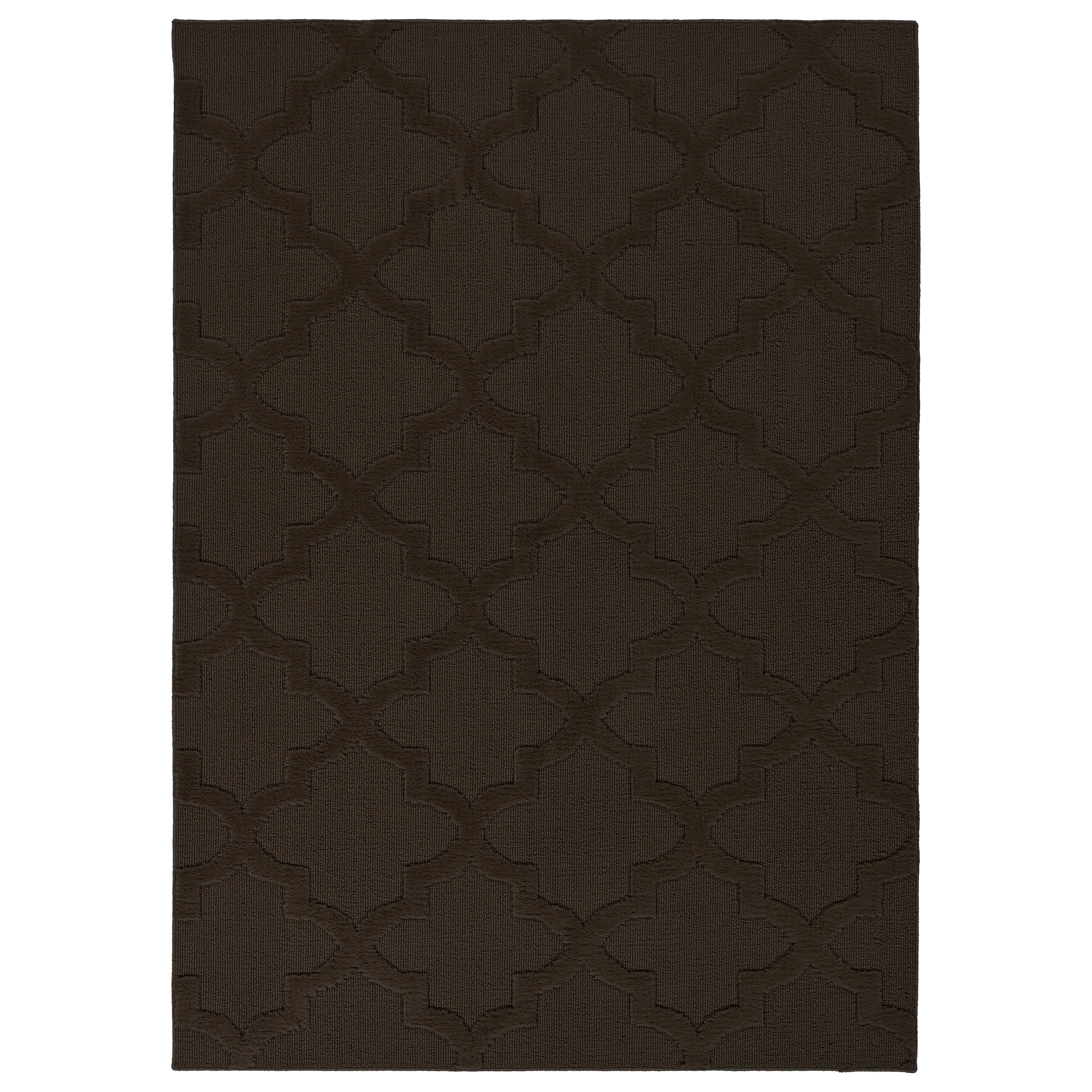 Garland Rug Quatro Polypropylene Mocha Indoor Area Rug, 7'6" x 9'6"