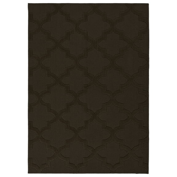 Garland Rug Quatro Polypropylene Mocha Indoor Area Rug, 7'6" x 9'6"