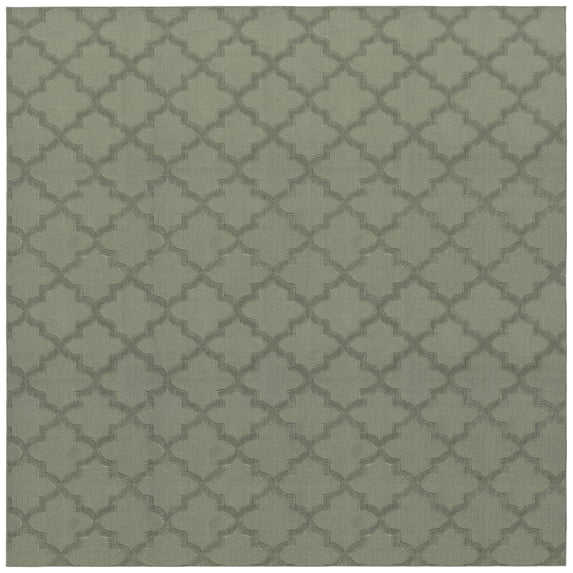 Garland Rug Quatro Polypropylene Sage Indoor Area Rug, 12' x 12'