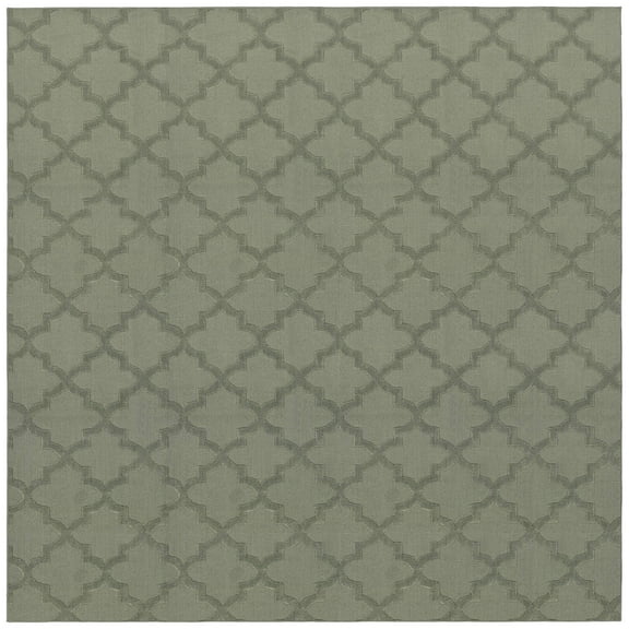 Garland Rug Quatro Polypropylene Sage Indoor Area Rug, 12' x 12'