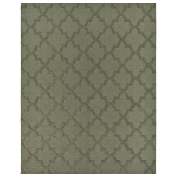 Garland Rug Quatro Polypropylene Sage Indoor Area Rug, 12' x 15'