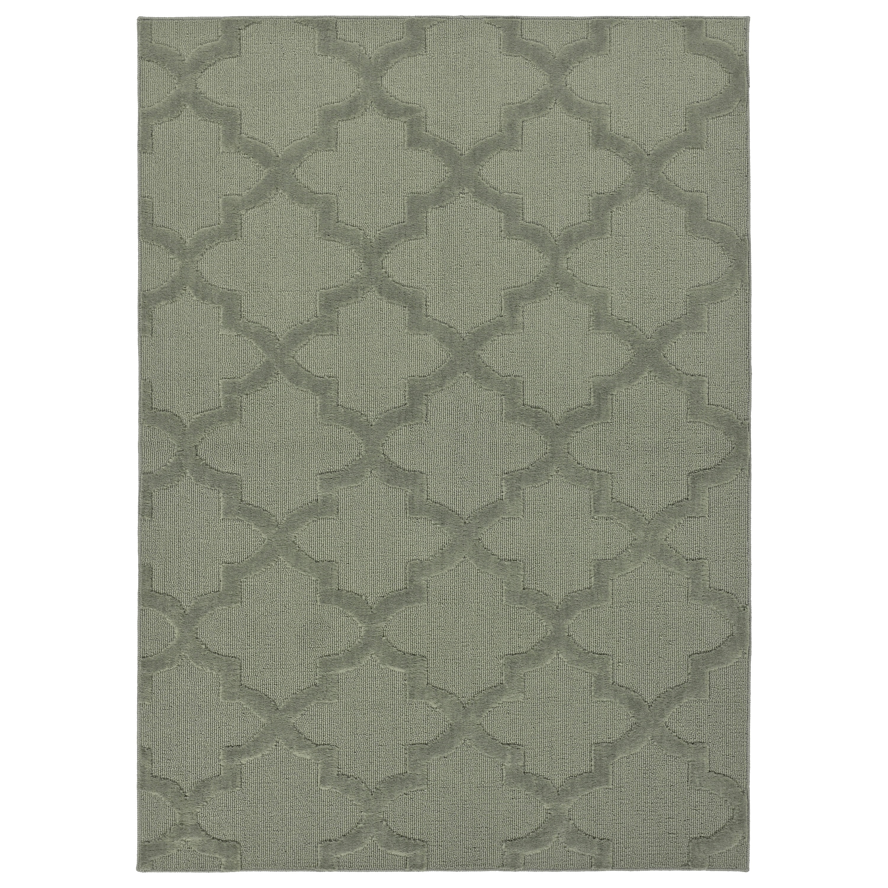 Garland Rug Quatro Polypropylene Sage Indoor Area Rug, 7'6" x 9'6"