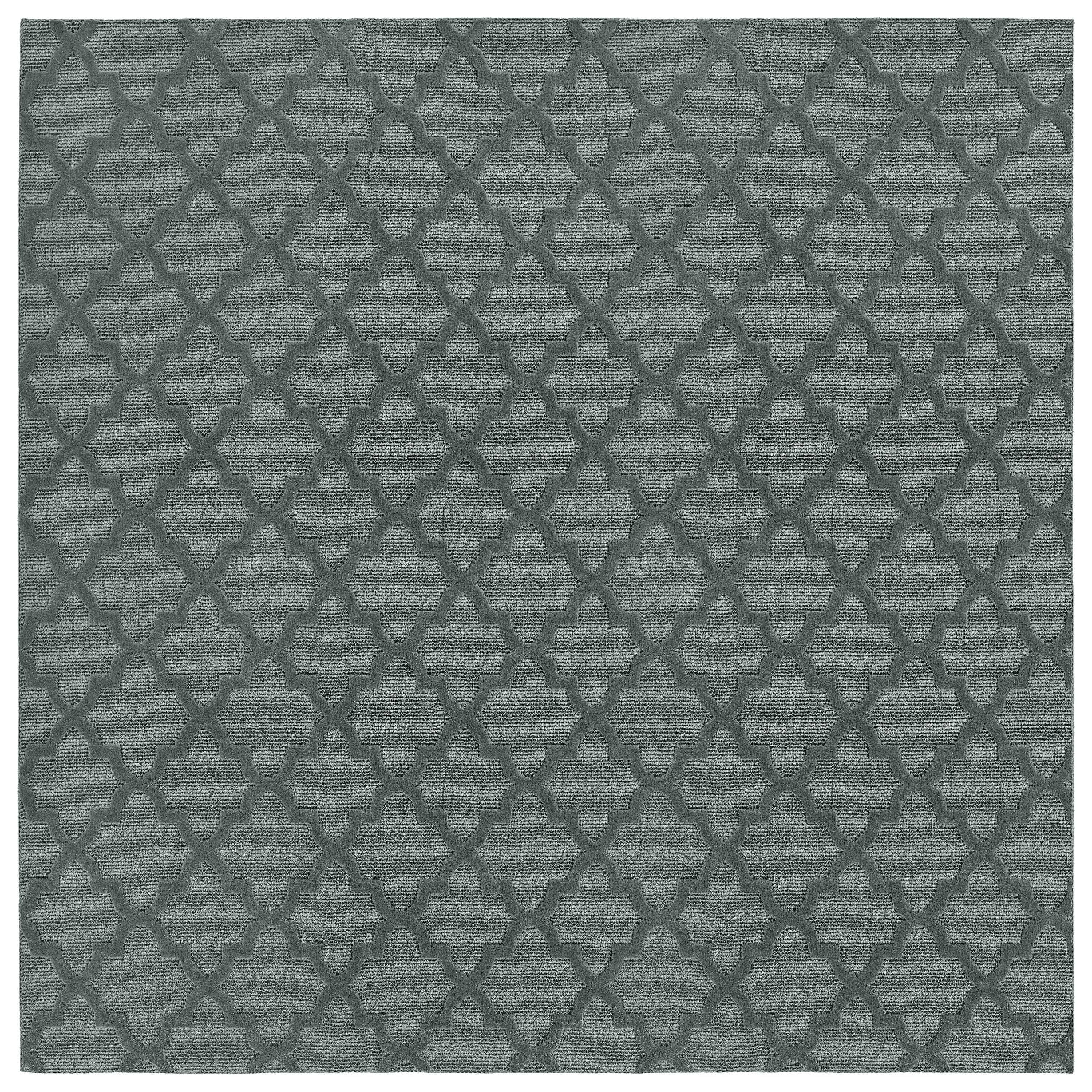 Garland Rug Quatro Polypropylene Sea Foam Indoor Area Rug, 12' x 12'