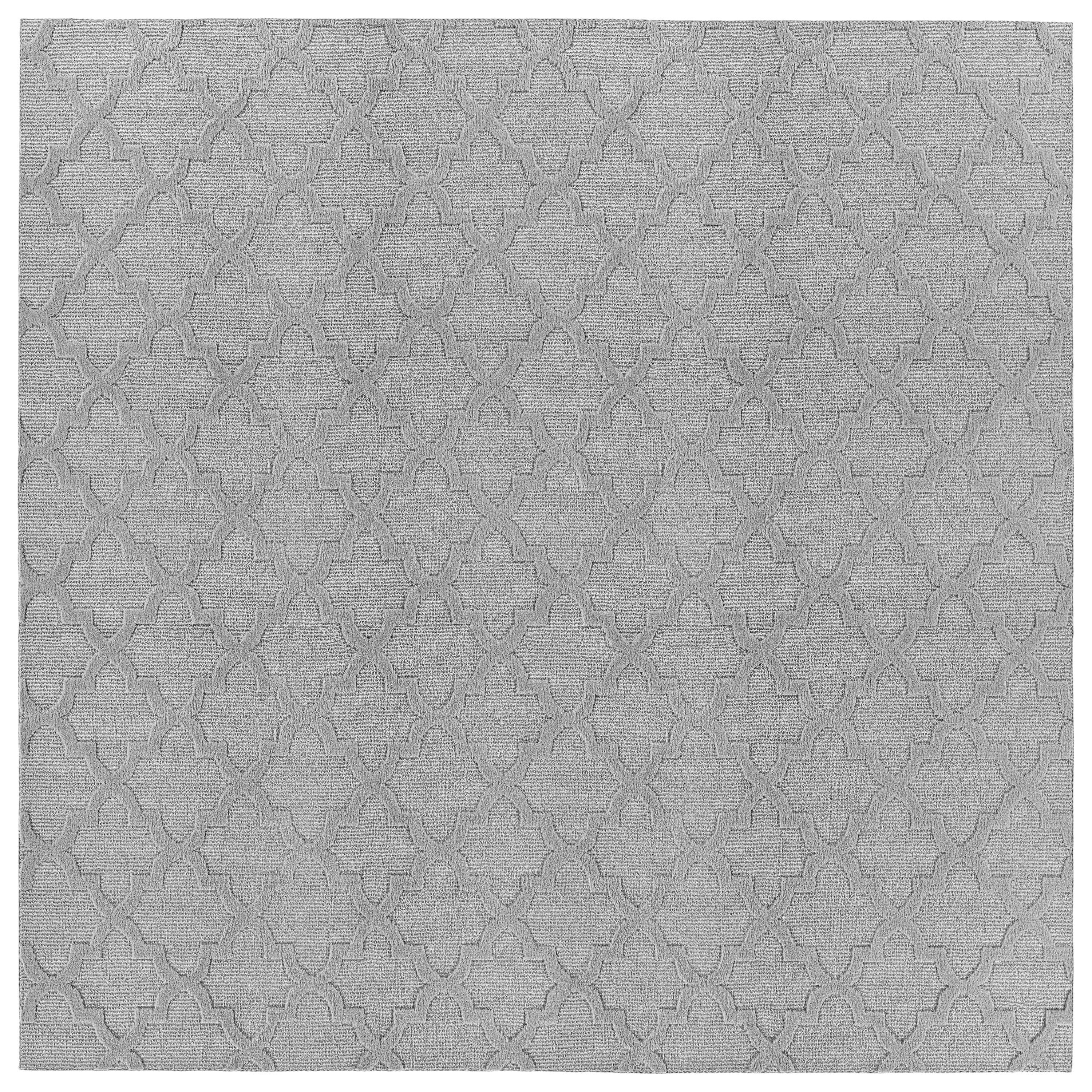 Garland Rug Quatro Polypropylene Silver Indoor Area Rug, 12' x 12'