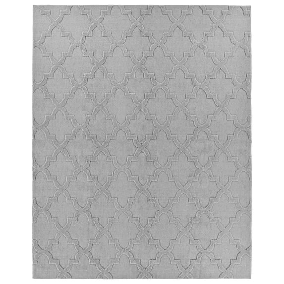 Garland Rug Quatro Polypropylene Silver Indoor Area Rug, 12' x 15'