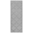 thumbnail image 1 of Garland Rug Quatro Polypropylene Silver Indoor Runner Rug, 3' x 8', 1 of 6