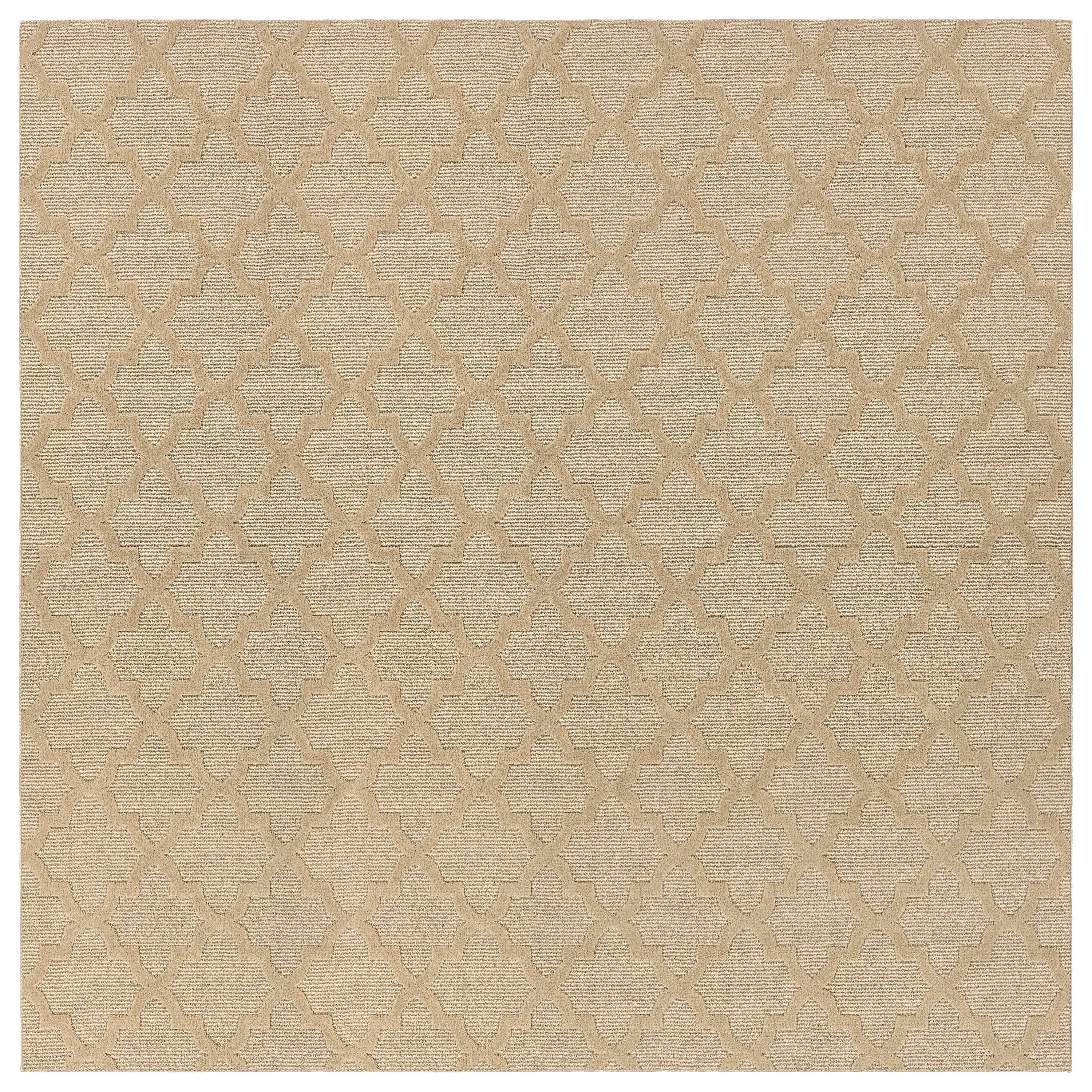 Garland Rug Quatro Polypropylene Tan Indoor Area Rug, 12' x 12'