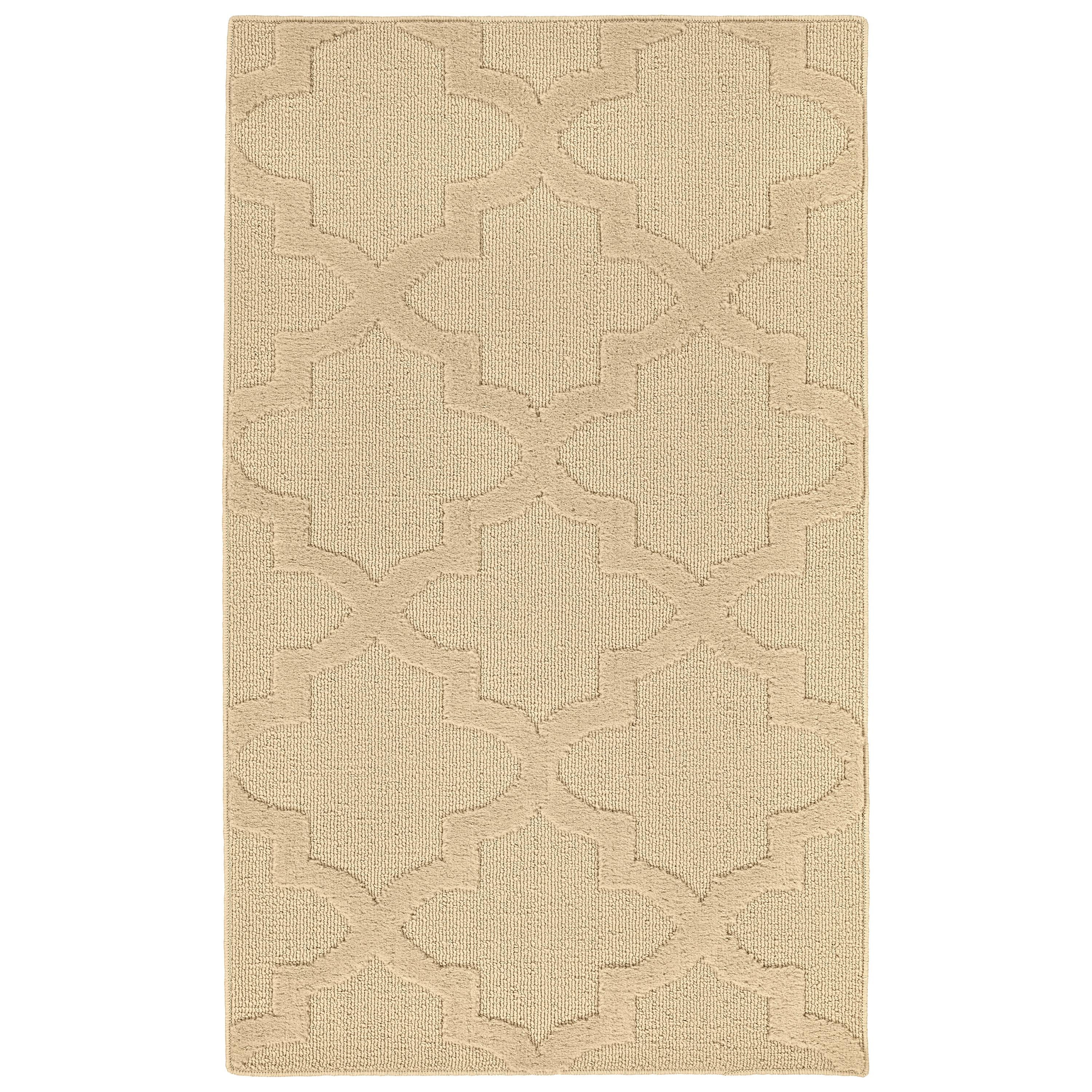 Garland Rug Quatro Polypropylene Tan Indoor Area Rug, 3' x 5'