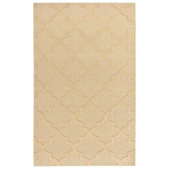 Garland Rug Quatro Polypropylene Tan Indoor Area Rug, 4' x 6'