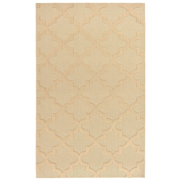 Garland Rug Quatro Polypropylene Tan Indoor Area Rug, 4' x 6'