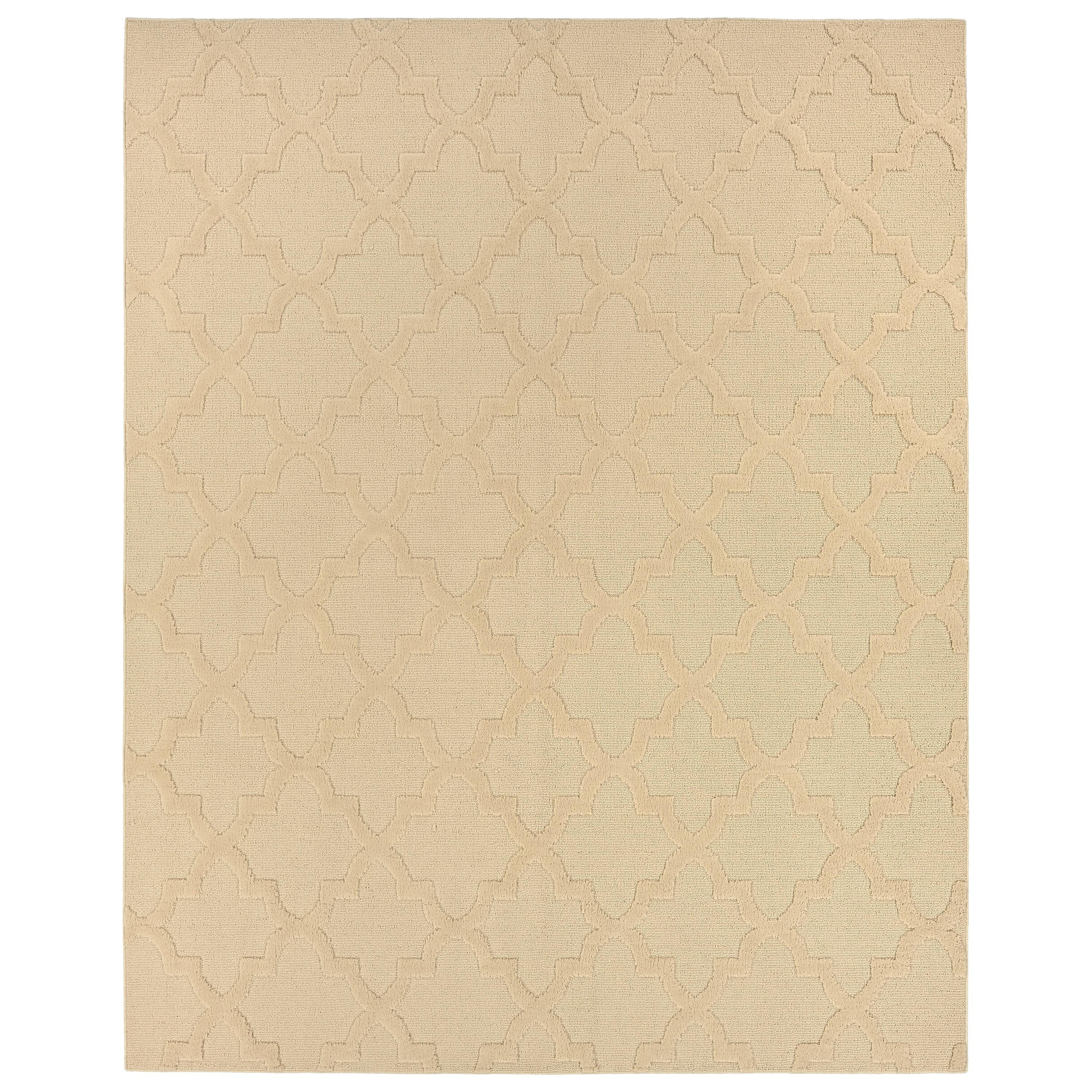 Garland Rug Quatro Polypropylene Tan Indoor Area Rug, 8' x 10'