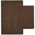 thumbnail image 1 of Garland Rug Queen Cotton 2 Piece Washable Bath Rug Set Chocolate, 1 of 5