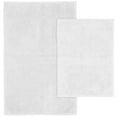 Garland Rug Queen Cotton 2 Piece Washable Bath Rug Set White