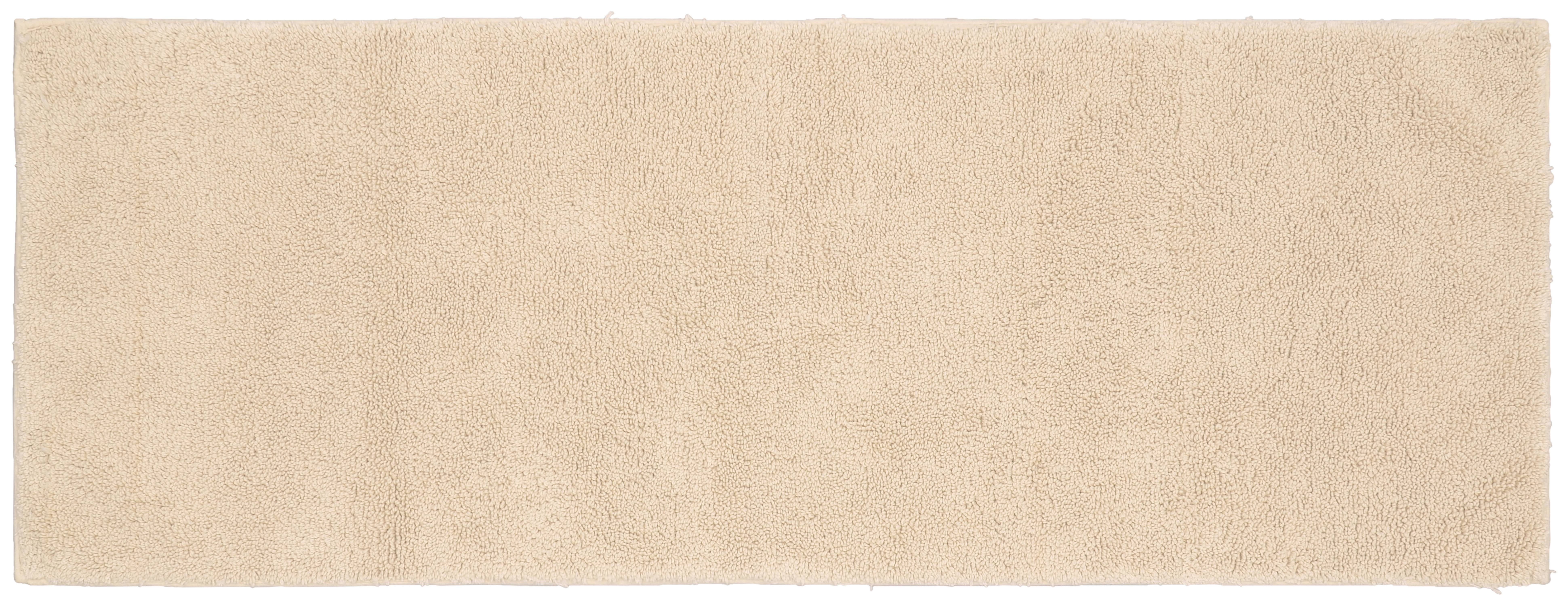 Natural Cotton Washable Bath Rug with Non-Slip Backing