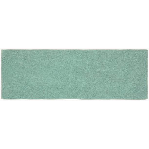 Garland Rug Queen Cotton 22 in. x 60 in. Washable Bath Rug Runner Sea