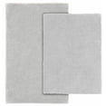 thumbnail image 1 of Garland Rug Queen Cotton Washable Bath Rug Set, 2 Piece Set (17"x24" Bath Rug, & 21"x34" Bath Rug) Platinum Gray, 1 of 5