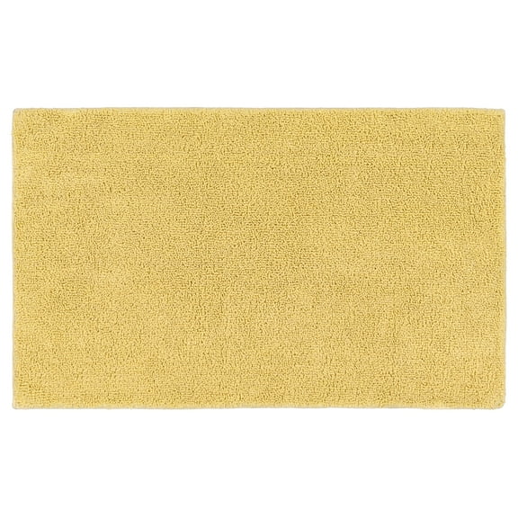 Garland Rug Queen Cotton Washable Cotton Soft Yellow Bath Rug, 24" x 40"