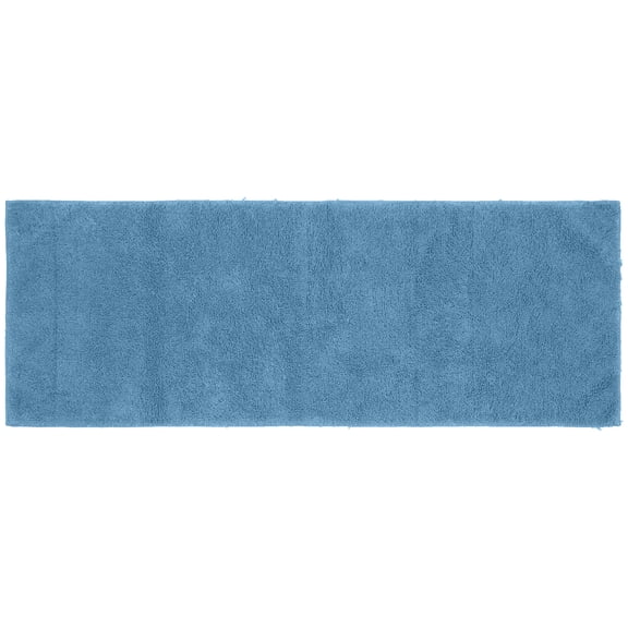 Garland Rug Queen Cotton Washable Sky Blue Bath Runner, 22" x 60"