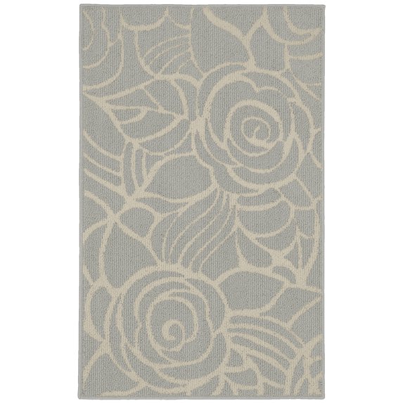 Garland Rug Rhapsody Polyproylene Silver/Ivory Indoor Accent Rug, 30" x 46"