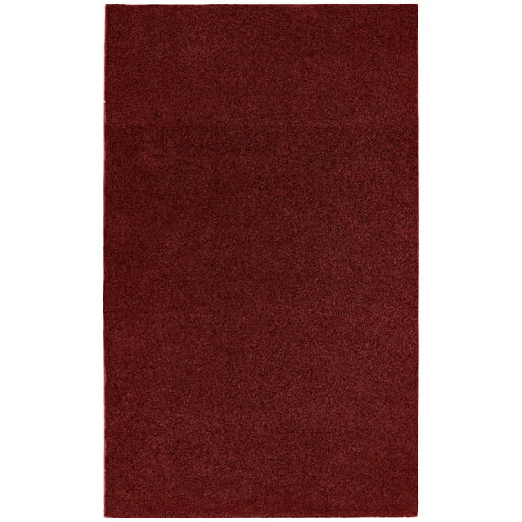 Garland Rug Room Size Washable Nylon Burgundy Bathroom Carpet, 5' x 8'