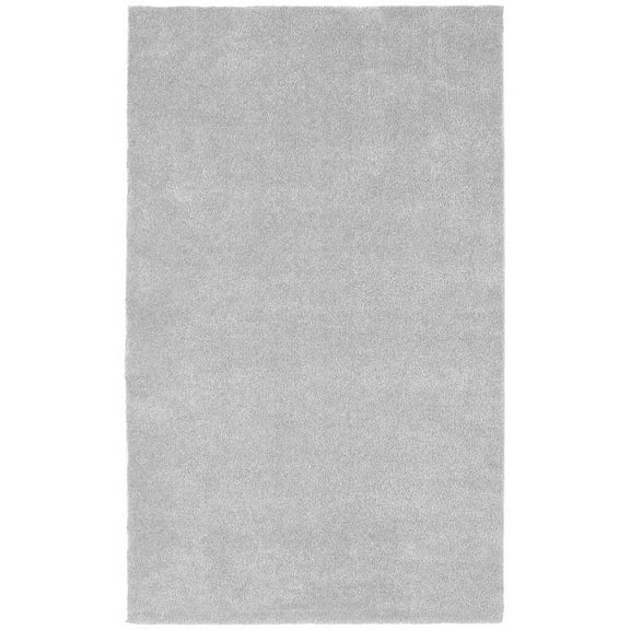 Garland Rug Room Size Washable Nylon Platinum Gray Bathroom Carpet, 5' x 8'