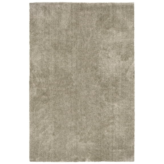 Garland Rug Room Size Washable Nylon Taupe Bathroom Carpet, 5' x 6'