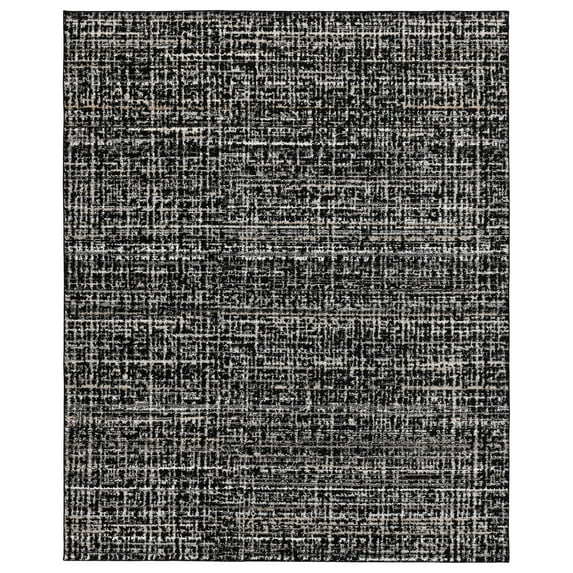 Garland Rug Rumba Black/Earth Tone Indoor Area Rug, 9' x 12'