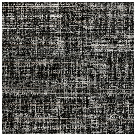 Garland Rug Rumba Polypropylene Black/Earth Tone Square Indoor Area Rug, 12' x 12'