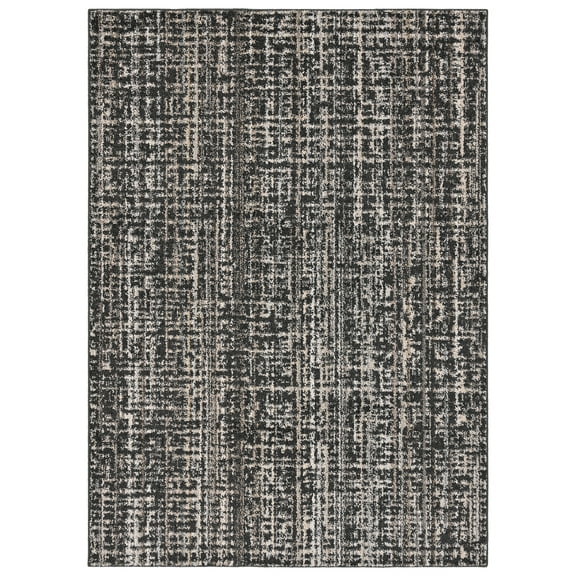 Garland Rug Rumba Polypropylene Cinder Gray/Earth Tone Indoor Area Rug, 5' x 7'