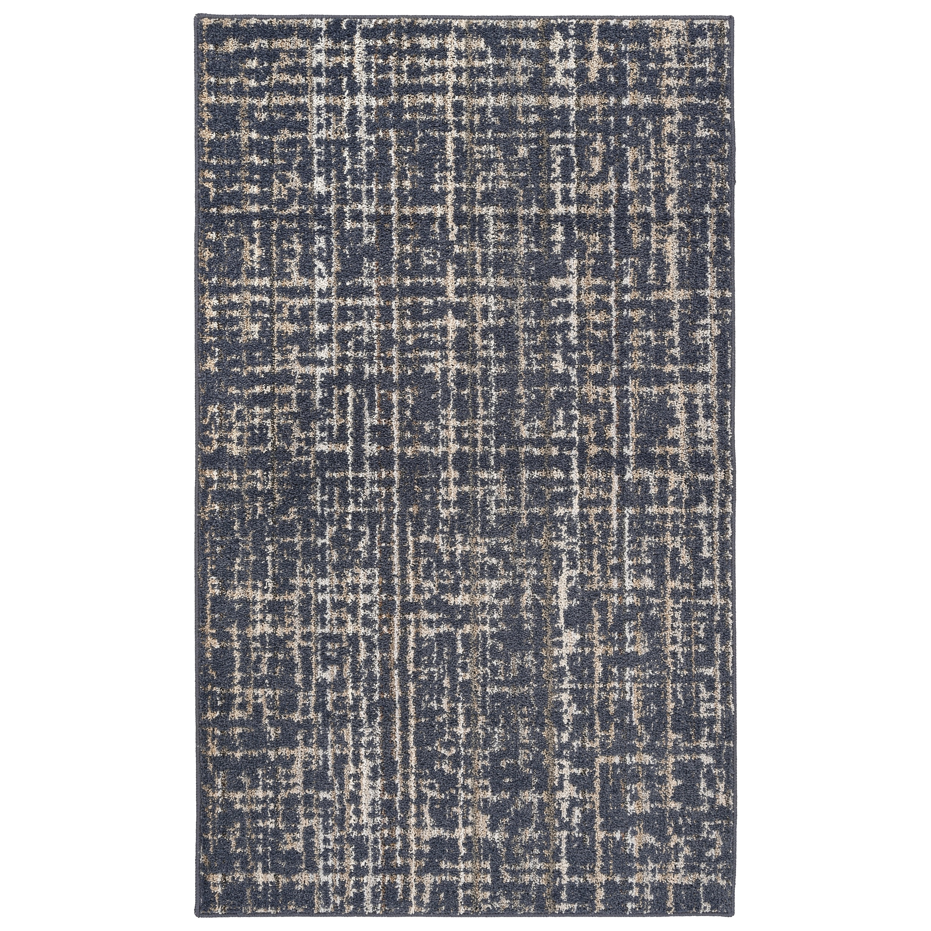 Garland Rug Rumba Slate Blue/Earth Tone Indoor Area Rug, 3' x 5'