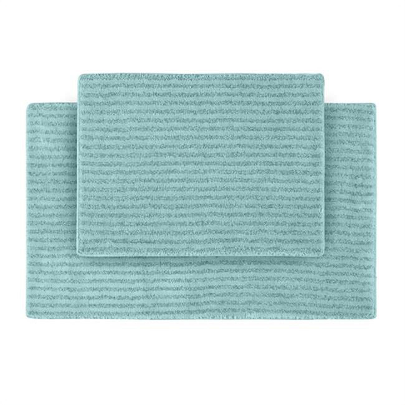 Garland Rug SHE2PC06 Sheridan Nylon Washable Bathroom 2 Piece Rug Set