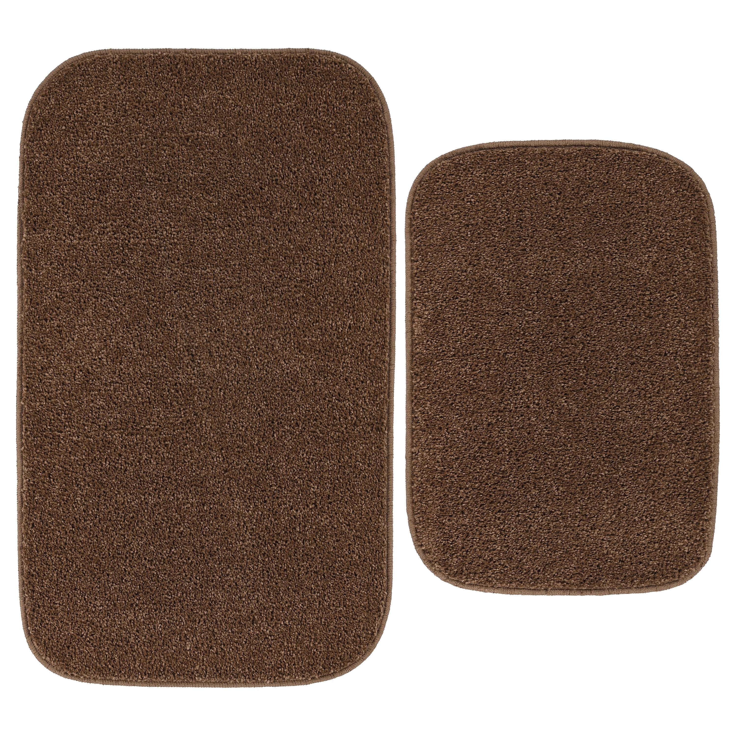 Garland Rug Sedona Washable Bath Rug Set, 2 Piece (21"x34" & 17"x24") Cinnamon