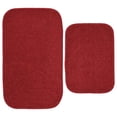 thumbnail image 1 of Garland Rug Sedona Washable Bath Rug Set, 2 Piece (21"x34" & 17"x24") Classic Red, 1 of 4