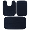 thumbnail image 1 of Garland Rug Sedona Washable Bath Rug Set, 3 Piece Set (2 Bath Rugs, & Contour Rug) Navy, 1 of 5